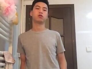 Asian Showing Off His Juicy Fat Cock